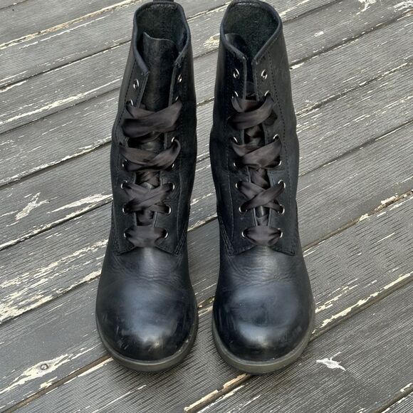 SOLD - Dr. Doc Marten’s Darcie Black High Heel Boots Womens 39 Size 8 - Picture 11 of 11